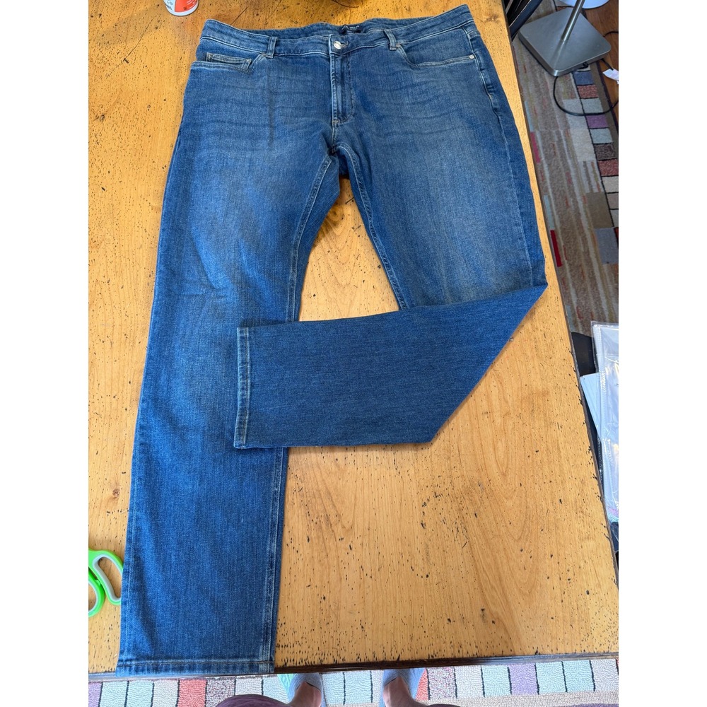 Peter Millar Crown Crafted 40/32 True Blue Wash Tailored Fit 2-Way Stretch Jeans